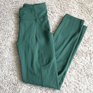 Lululemon Invigorate High-Rise Crop 23" leggings everlux Everglade Green 2